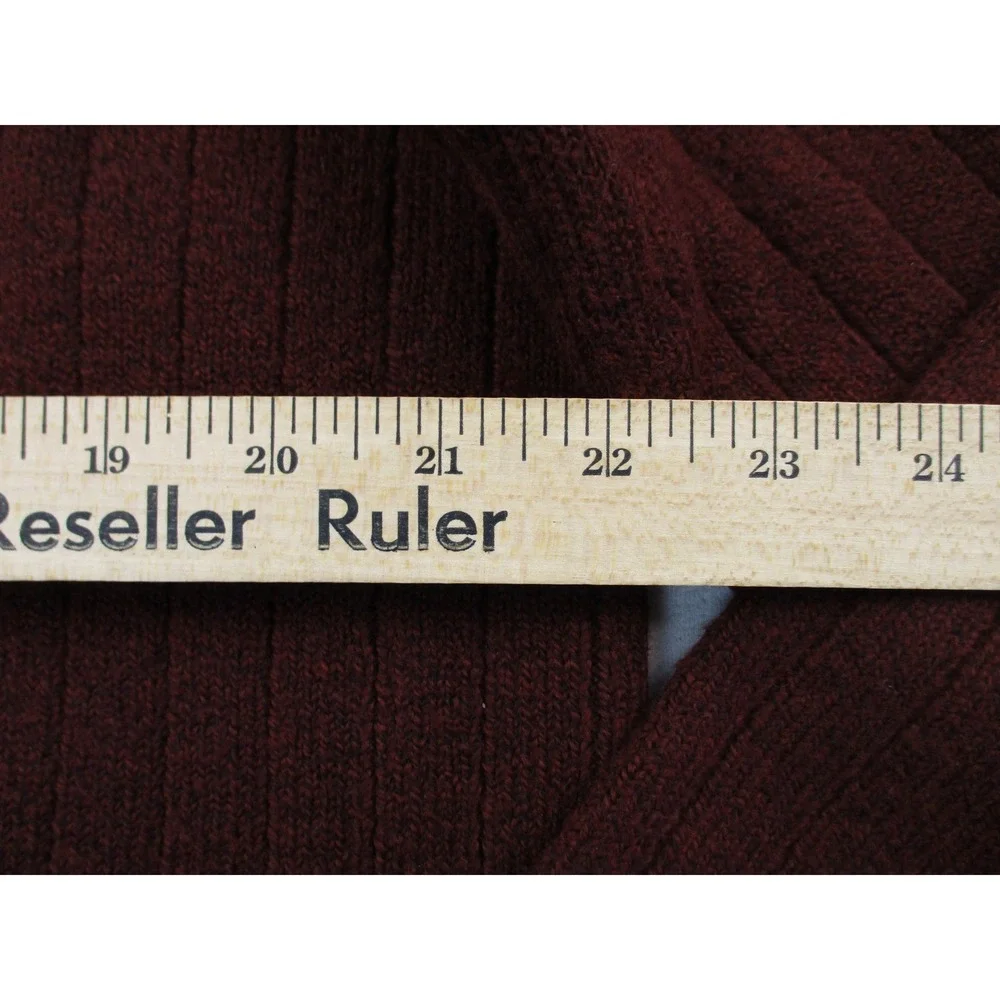 Banana Republic Sweater Mens XL Brown Ribbed Knit Crewneck Cotton Blend 1166